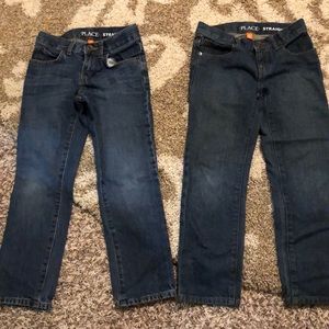 Children’s place Jeans. 2 pair.  Boys size 7
